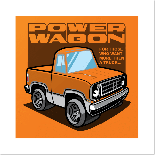 Sunstone - Power Wagon (White-Base) Wall Art by jepegdesign